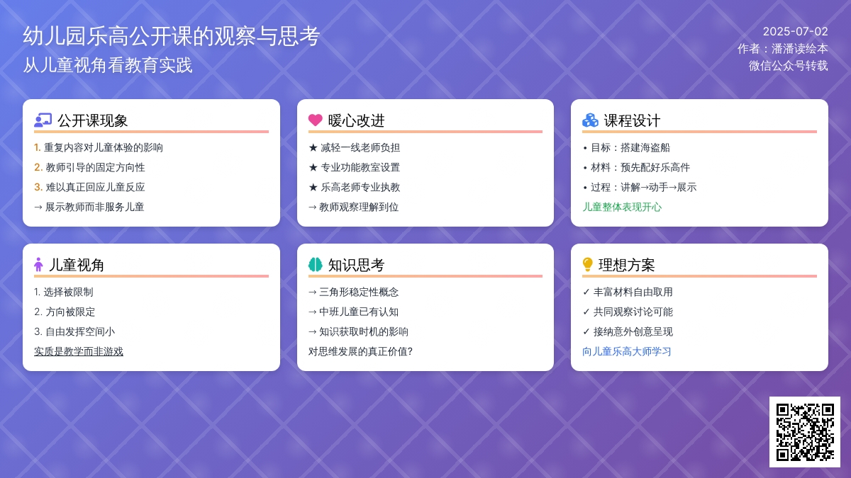 幼儿园里的乐高课——对一堂公开课的反思