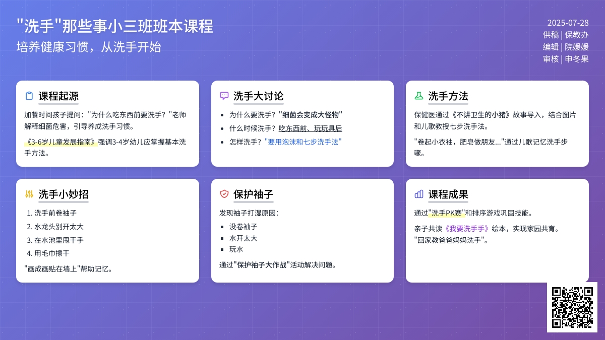 “洗手”那些事 | 小三班班本课程