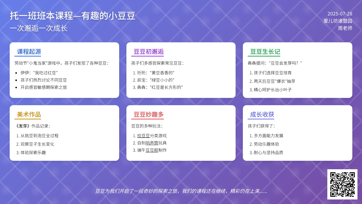 【ELFA班本课程】有趣的小豆豆--托一班