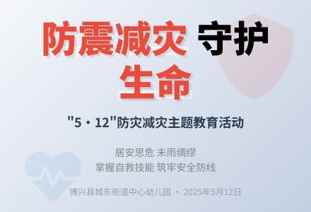 【悦·自然—自然校园】防震记于心 安全践于行——博兴县城东街道中心幼儿园“5·12”防震减灾主题教育活动-幼师课件网