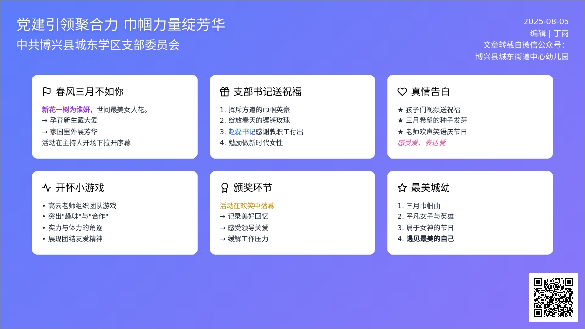 【党建引领】“党建引领聚合力，巾帼力量绽芳华”——城东学区支部委员会迎“三八”妇女节活动