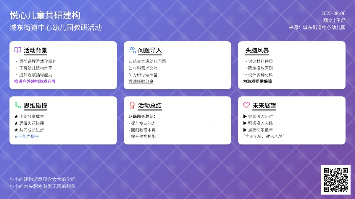 【悦·自然—悦美教师】悦心儿童，共研建构——博兴县城东街道中心幼儿园开展“户外建构游戏材料的投放研讨”教研活动